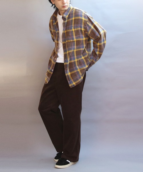 8(eight)(エイト)の「スノーウォッシュチェックシャツ(シャツ/ブラウス・メンズ・レッド/ブラック/イエロー・MEDIUM/LARGE)」の13枚目の写真