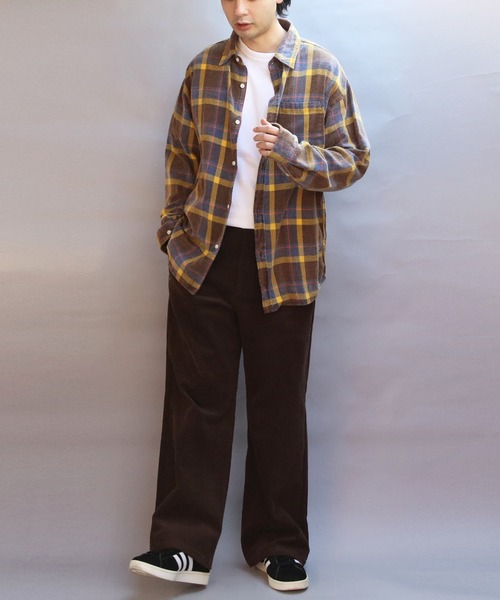 8(eight)(エイト)の「スノーウォッシュチェックシャツ(シャツ/ブラウス・メンズ・レッド/ブラック/イエロー・MEDIUM/LARGE)」の12枚目の写真