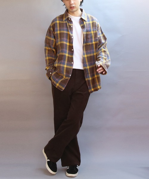 8(eight)(エイト)の「スノーウォッシュチェックシャツ(シャツ/ブラウス・メンズ・レッド/ブラック/イエロー・MEDIUM/LARGE)」の11枚目の写真