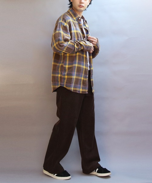 8(eight)(エイト)の「スノーウォッシュチェックシャツ(シャツ/ブラウス・メンズ・レッド/ブラック/イエロー・MEDIUM/LARGE)」の10枚目の写真