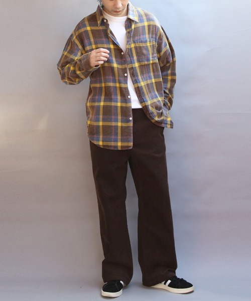 8(eight)(エイト)の「スノーウォッシュチェックシャツ(シャツ/ブラウス・メンズ・レッド/ブラック/イエロー・MEDIUM/LARGE)」の9枚目の写真