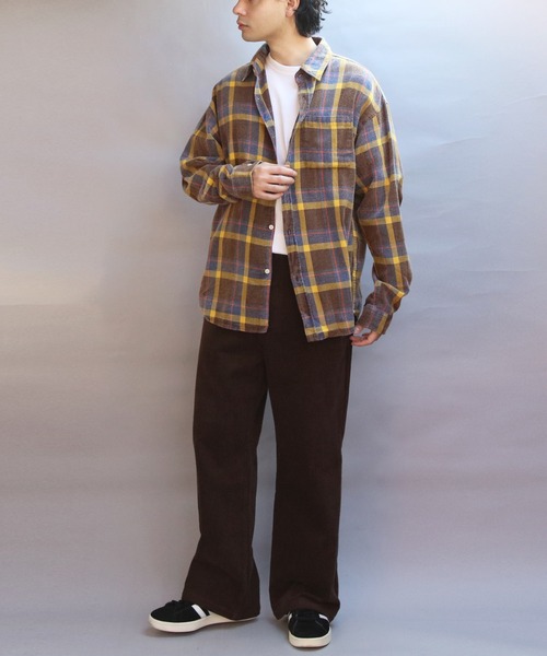 8(eight)(エイト)の「スノーウォッシュチェックシャツ(シャツ/ブラウス・メンズ・レッド/ブラック/イエロー・MEDIUM/LARGE)」の8枚目の写真