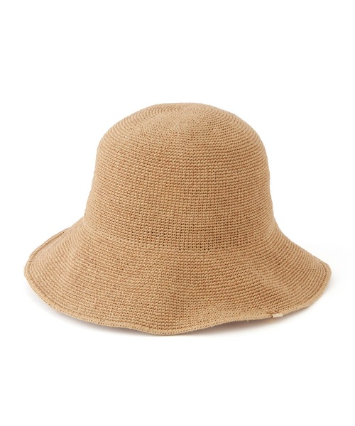 ROPE' PICNIC(ロペピクニック)の「細編みプレート付きハット(ハット・レディース・ブラック/ブラウン系その他3/ベージュ・FREE)」の15枚目の写真
