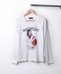 in the attic（インジアティック）の「★in the attic★箔プリント/ラインストーンデザインT（Tシャツ/カットソー）」