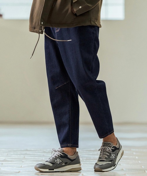 Magine(マージン)の「mp13239- Stretch Denim Darts Design Tapered Pants デニムパンツ(デニムパンツ・メンズ・インディゴブルー/ワンウォッシュ・44/46/48)」の2枚目の写真