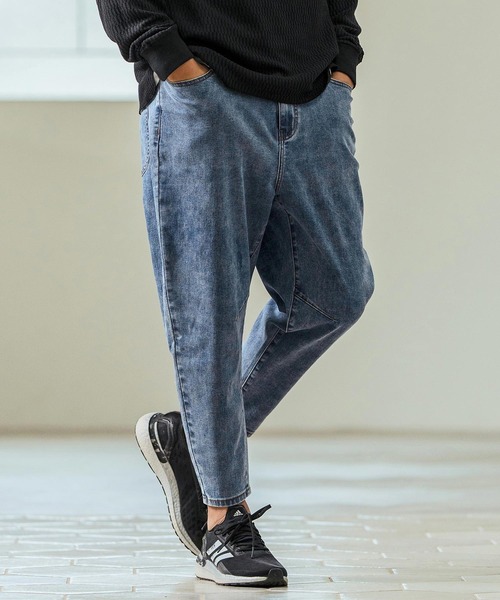 Magine(マージン)の「mp13239- Stretch Denim Darts Design Tapered Pants デニムパンツ(デニムパンツ・メンズ・インディゴブルー/ワンウォッシュ・44/46/48)」の1枚目の写真