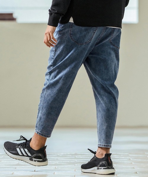 Magine(マージン)の「mp13239- Stretch Denim Darts Design Tapered Pants デニムパンツ(デニムパンツ・メンズ・インディゴブルー/ワンウォッシュ・44/46/48)」の3枚目の写真