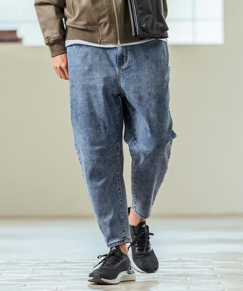 Magine(マージン)の「mp13239- Stretch Denim Darts Design Tapered Pants デニムパンツ(デニムパンツ・メンズ・インディゴブルー/ワンウォッシュ・44/46/48)」の4枚目の写真