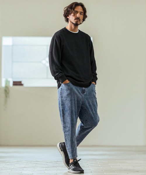 Magine(マージン)の「mp13239- Stretch Denim Darts Design Tapered Pants デニムパンツ(デニムパンツ・メンズ・インディゴブルー/ワンウォッシュ・44/46/48)」の6枚目の写真