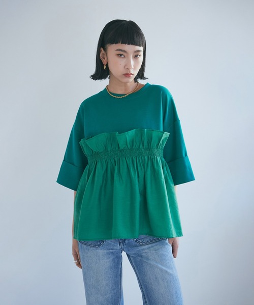 今期 ROSE BUD カットソー 楽天市場】【SALE／30%OFF】REMAKE RUFFLE TOPS ROSE BUD ローズ