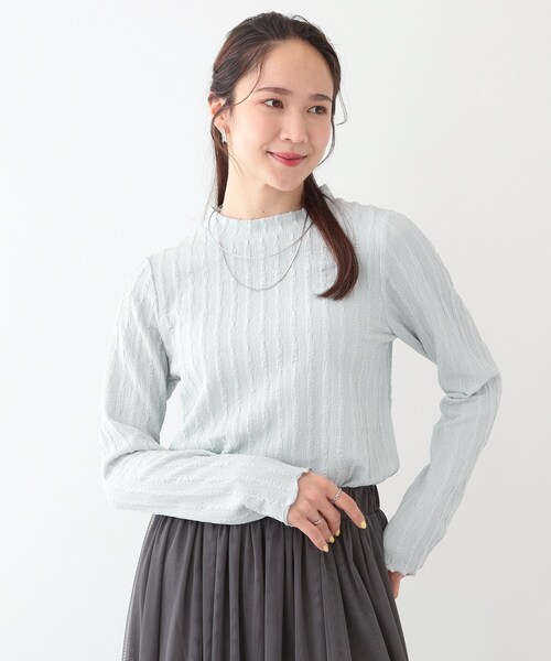 セール】【S-LL】一枚でもインナーでも ふくれジャカード プチ