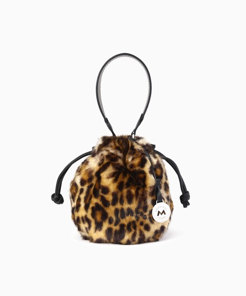 ROSE BUD（ローズバッド）の「(MARCO MASI)ワンハンドルファーミニ巾着バッグ（ショルダーバッグ・レディース・ブラウン/グリーン・ONE SIZE）」の2枚目の写真