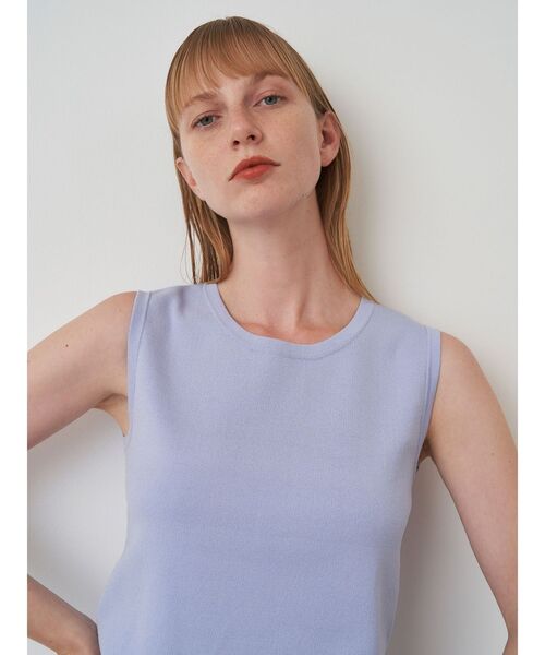 ELENDEEK（エレンディーク）の「コンパクトタンクニット（タンクトップ・レディース・ライトブルー/ブラック/ブラウン/ピンク/オフホワイト・FREE）」の4枚目の写真