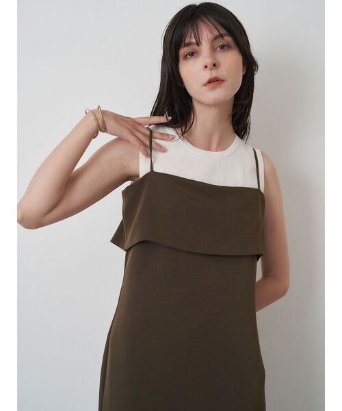 ELENDEEK（エレンディーク）の「コンパクトタンクニット（タンクトップ・レディース・ライトブルー/ブラック/ブラウン/ピンク/オフホワイト・FREE）」の17枚目の写真