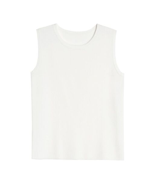 ELENDEEK（エレンディーク）の「コンパクトタンクニット（タンクトップ・レディース・ライトブルー/ブラック/ブラウン/ピンク/オフホワイト・FREE）」の11枚目の写真