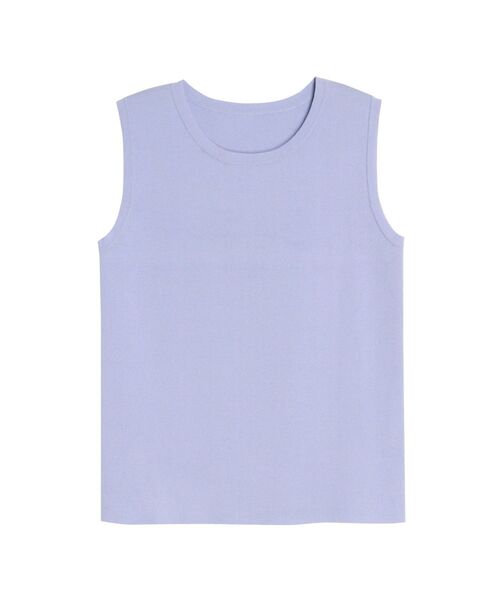 ELENDEEK（エレンディーク）の「コンパクトタンクニット（タンクトップ・レディース・ライトブルー/ブラック/ブラウン/ピンク/オフホワイト・FREE）」の15枚目の写真