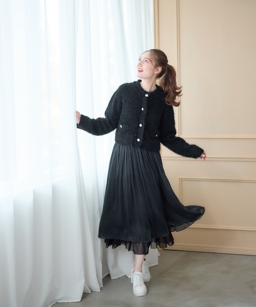 12Twelve Agenda(トゥエルブ アジェンダ)の「チュールドッキングシアーラメスカート(スカート・レディース・イエロー/グレー/ブラック・M)」の20枚目の写真