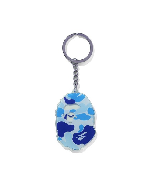 A BATHING APE（アベイシングエイプ）の「ABC CAMO APE HEAD ACRYLIC KEYCHAIN（キーホルダー・メンズ・グリーン/ピンク/ブルー・FREE）」の3枚目の写真