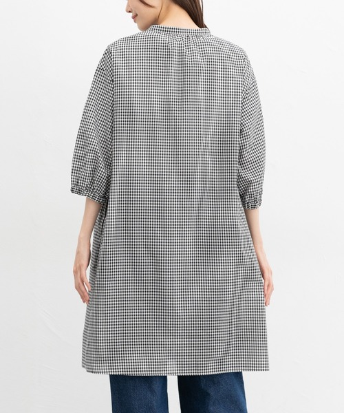 7分袖マオカラーワンピ（ワンピース）｜Honeys（ハニーズ）の