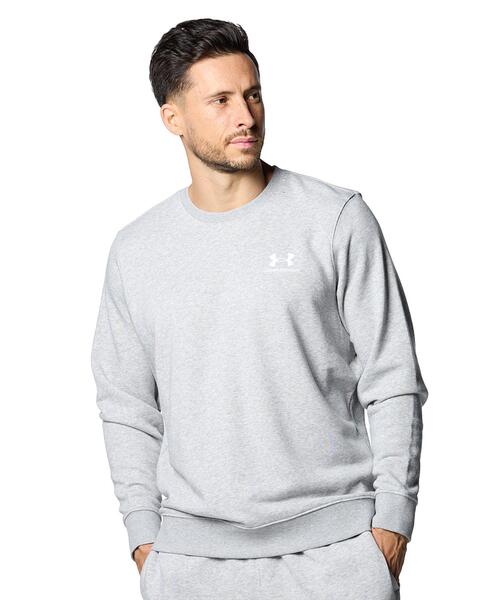 UNDER ARMOUR(アンダーアーマー)の「UAエッセンシャルテリー クルー(トレーニング/メンズ)(スウェット・メンズ・グレー・XL/2XL/L/M/4XL/S/3XL)」の1枚目の写真