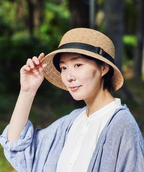 田中帽子店(タナカボウシテン)の「日本製 クロッシェハット マノン Manon(ハット・レディース・ベージュ/ベージュ系その他・M/S)」の7枚目の写真