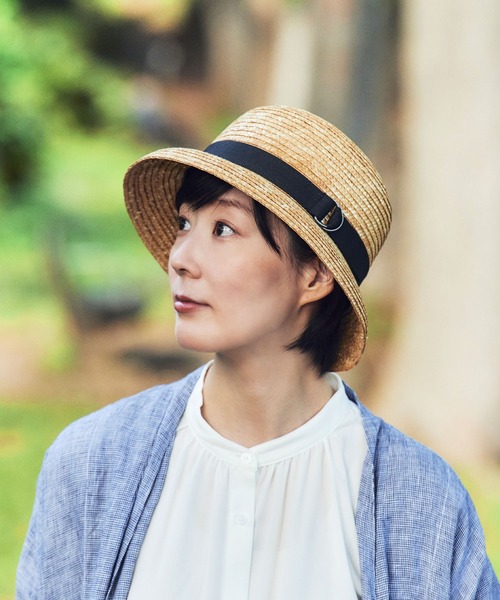 田中帽子店(タナカボウシテン)の「日本製 クロッシェハット マノン Manon(ハット・レディース・ベージュ/ベージュ系その他・M/S)」の4枚目の写真