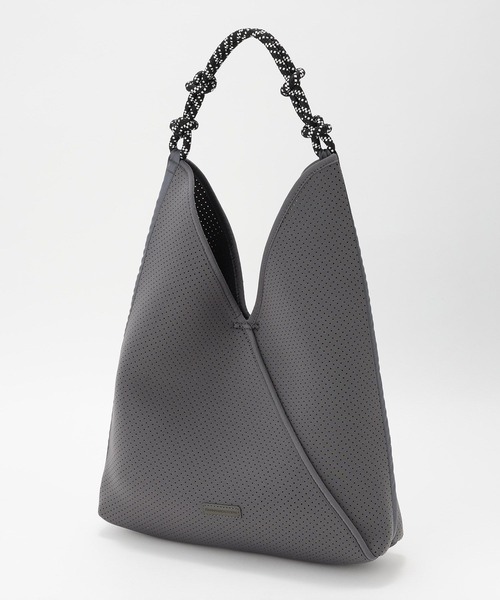 BARNYARDSTORM（バンヤードストーム）の「BARNYARDSTORM / パンチングワンハンドルバッグ（トートバッグ・レディース・チャコールグレー/ブラック/オフホワイト・FREE）」の7枚目の写真