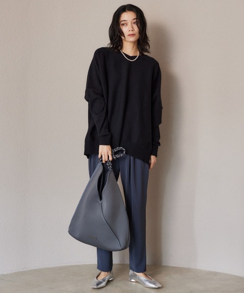 BARNYARDSTORM（バンヤードストーム）の「BARNYARDSTORM / パンチングワンハンドルバッグ（トートバッグ・レディース・チャコールグレー/ブラック/オフホワイト・FREE）」の21枚目の写真