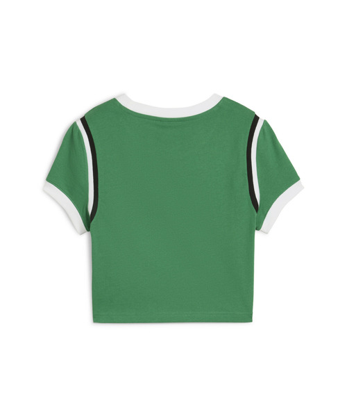 PUMA（プーマ）の「PUMA プーマ ウィメンズ フューチャー プーマ アーカイブ グラフィック ベビー 半袖 Tシャツ（Tシャツ/カットソー・レディース・ブラック/ブルー系その他/ホワイト/ホワイト系その他/グリーン系その他・MEDIUM/SMALL/LARGE/X-SMALL/X-LARGE）」の13枚目の写真