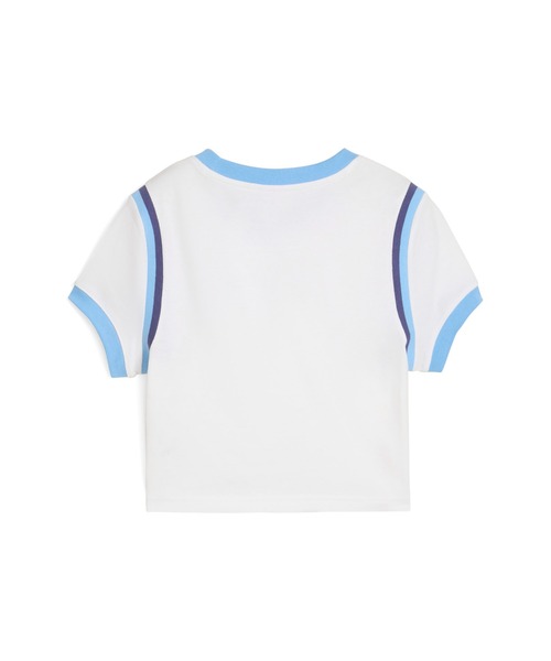 PUMA（プーマ）の「PUMA プーマ ウィメンズ フューチャー プーマ アーカイブ グラフィック ベビー 半袖 Tシャツ（Tシャツ/カットソー・レディース・ブラック/ブルー系その他/ホワイト/ホワイト系その他/グリーン系その他・MEDIUM/SMALL/LARGE/X-SMALL/X-LARGE）」の19枚目の写真