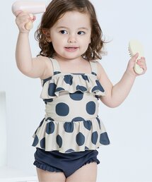 Ampersand | 【ジュニア対応】シンプルフリルセパレート水着_UVカット(水着)