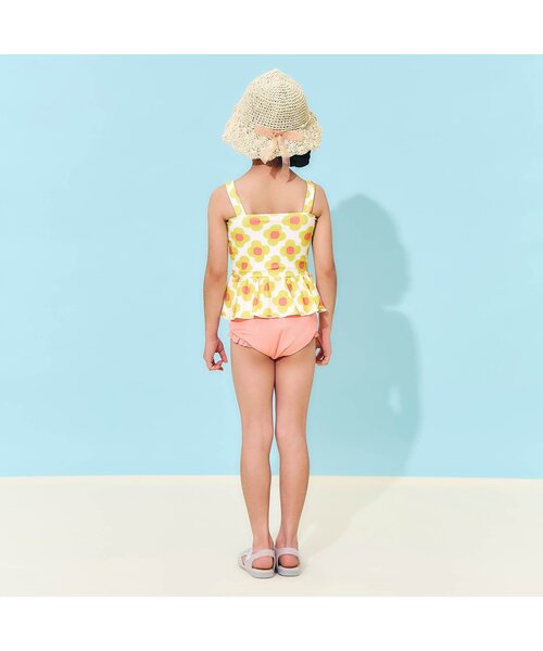 Ampersand(アンパサンド)の「【ジュニア対応】シンプルフリルセパレート水着_UVカット(水着・キッズ・ネイビー/パープル/イエロー・80/90/100/110/120/130/140)」の9枚目の写真