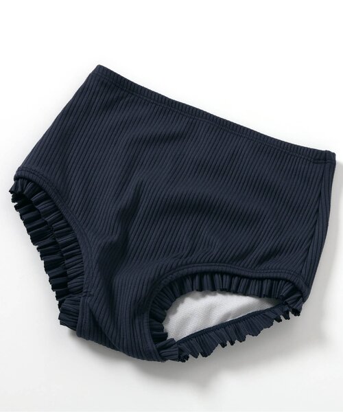 Ampersand(アンパサンド)の「【ジュニア対応】シンプルフリルセパレート水着_UVカット(水着・キッズ・ネイビー/パープル/イエロー・80/90/100/110/120/130/140)」の11枚目の写真