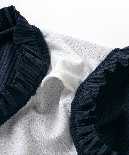 Ampersand(アンパサンド)の「【ジュニア対応】シンプルフリルセパレート水着_UVカット(水着・キッズ・ネイビー/パープル/イエロー・80/90/100/110/120/130/140)」の13枚目の写真