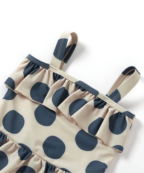 Ampersand(アンパサンド)の「【ジュニア対応】シンプルフリルセパレート水着_UVカット(水着・キッズ・ネイビー/パープル/イエロー・80/90/100/110/120/130/140)」の4枚目の写真