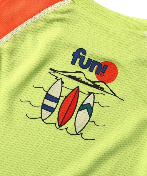 BREEZE（ブリーズ）の「【UVカット/ベビー＆キッズ】半袖ラッシュガード（ラッシュガード・キッズ・ライトグレー/ライム・80/90/100/110/120/130/140）」の15枚目の写真