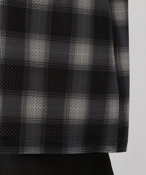 LAKOLE（ラコレ）の「オンブレチェックメッシュカーディガン / 319427（カーディガン/ボレロ・メンズ・ブラック/ブルー/マルーン・LARGE/MEDIUM）」の14枚目の写真