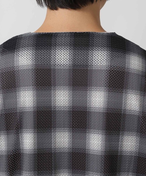 LAKOLE（ラコレ）の「オンブレチェックメッシュカーディガン / 319427（カーディガン/ボレロ・メンズ・ブラック/ブルー/マルーン・LARGE/MEDIUM）」の15枚目の写真