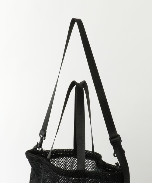 限定品!BTS✖️NUKAK ストリングクロスバッグ セール】<KiU>ダブルメッシュドローストリングショルダー