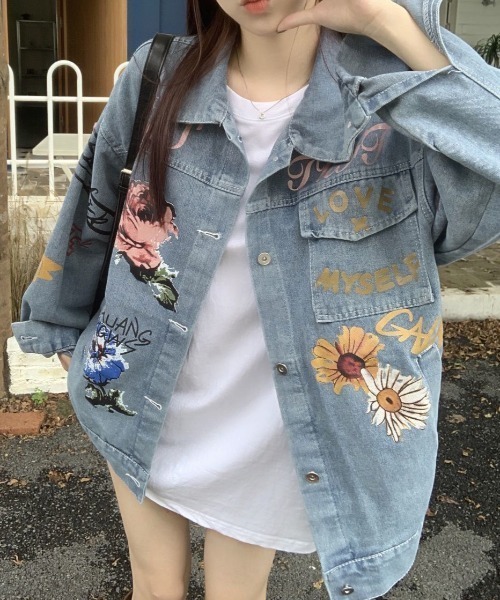 ✨️新柄✨️デニムポケット②　4/4 楽天市場】風神雷神乱舞デニムパンツ 絡繰魂 234228 和柄 和風