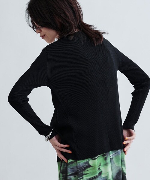 GALLEST（ギャレスト）の「ナローリブカーディガン（カーディガン/ボレロ・レディース・ホワイト/ブラック/グレー系4・38）」の16枚目の写真