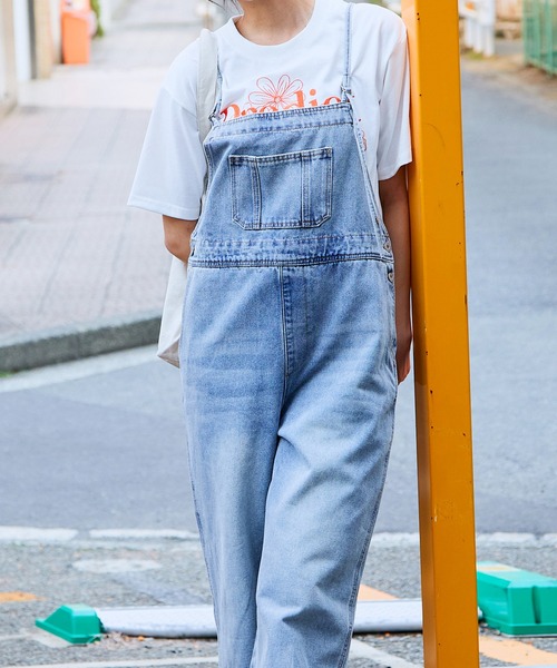 GORGE(ゴージ)の「《華奢ストラップ×美シルエット》レディース デニムキャミサロペット 体型カバー 春夏秋(サロペット/オーバーオール・レディース・ライトブルー/その他6・F)」の4枚目の写真