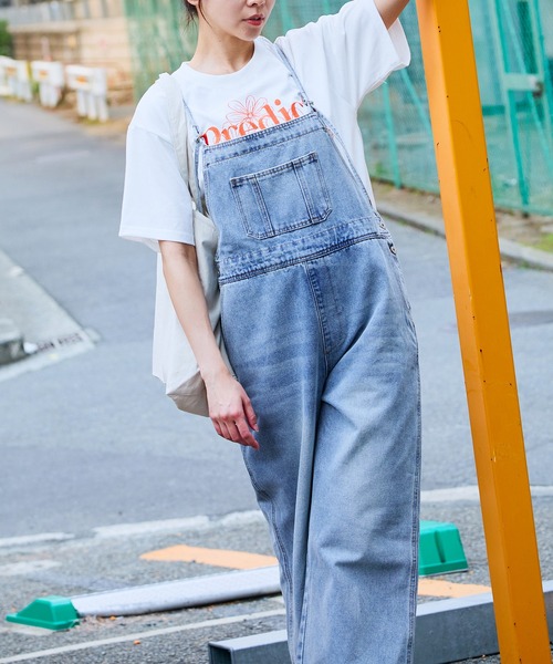 GORGE(ゴージ)の「《華奢ストラップ×美シルエット》レディース デニムキャミサロペット 体型カバー 春夏秋(サロペット/オーバーオール・レディース・ライトブルー/その他6・F)」の6枚目の写真