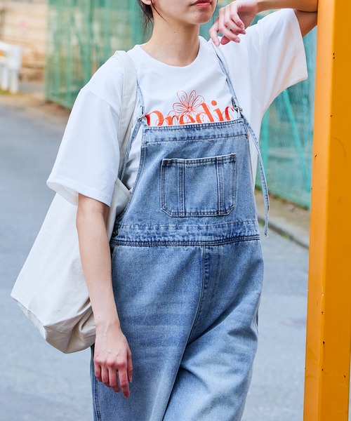 GORGE(ゴージ)の「《華奢ストラップ×美シルエット》レディース デニムキャミサロペット 体型カバー 春夏秋(サロペット/オーバーオール・レディース・ライトブルー/その他6・F)」の7枚目の写真