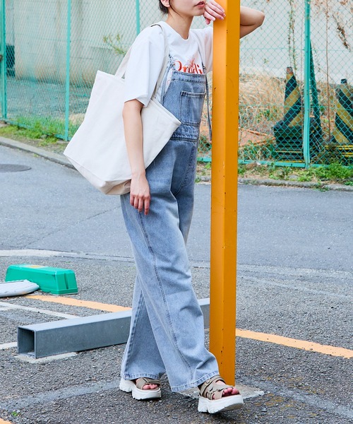 GORGE(ゴージ)の「《華奢ストラップ×美シルエット》レディース デニムキャミサロペット 体型カバー 春夏秋(サロペット/オーバーオール・レディース・ライトブルー/その他6・F)」の11枚目の写真