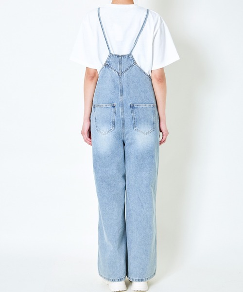 GORGE(ゴージ)の「《華奢ストラップ×美シルエット》レディース デニムキャミサロペット 体型カバー 春夏秋(サロペット/オーバーオール・レディース・ライトブルー/その他6・F)」の16枚目の写真
