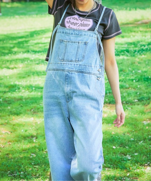 GORGE(ゴージ)の「《華奢ストラップ×美シルエット》レディース デニムキャミサロペット 体型カバー 春夏秋(サロペット/オーバーオール・レディース・ライトブルー/その他6・F)」の22枚目の写真