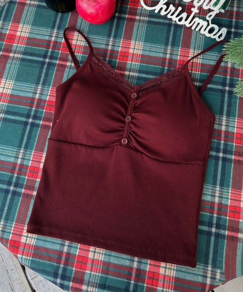 aimoha(アイモハ)の「ギャザー デザインキャミソール(キャミソール・レディース・ホワイト/ブラック/ダークグレー/オフホワイト・FREE)」の22枚目の写真