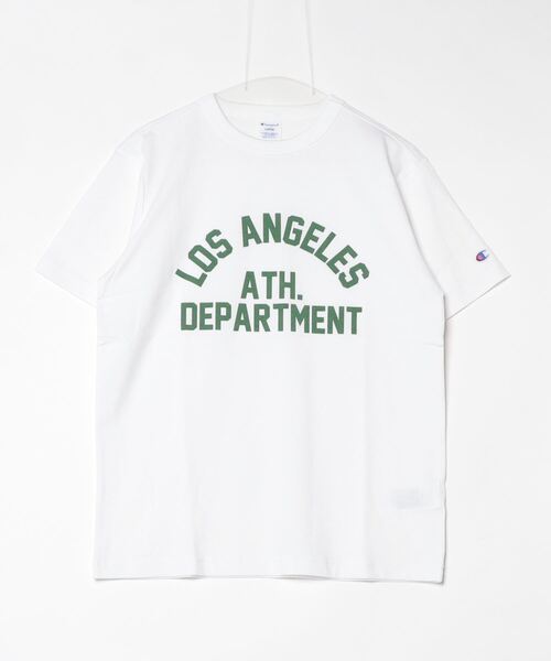 Champion（チャンピオン）の「チャンピオン  SHORT SLEEVE T-SHORT_（Tシャツ/カットソー・メンズ・ホワイト/ネイビー・S/M/L/LL）」の2枚目の写真