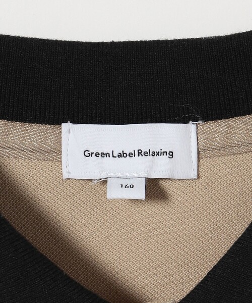 green label relaxing(グリーンレーベルリラクシング)の「カノコ ポロシャツ / キッズ 140cm-160cm(ポロシャツ・キッズ・ブラック/ベージュ・150cm/140cm/160cm)」の22枚目の写真